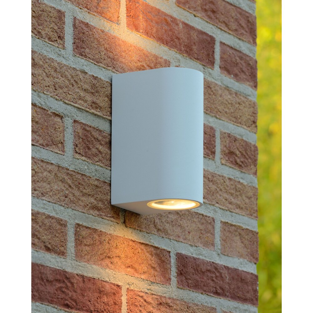 Applique murale d'extérieur Lucide ZARO Blanc, 2 lumières main product photo