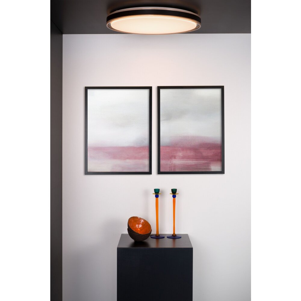 Plafonnier Lucide SILAS LED Noir, 1 lumière main product photo