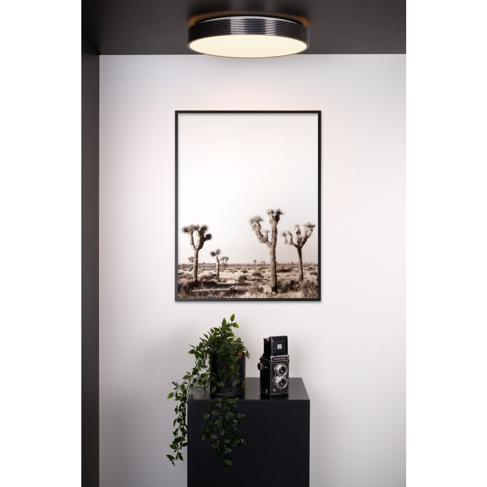 Plafonnier Lucide MALIN LED Noir, 1 lumière main product photo