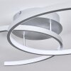 Plafonnier Guinea LED Titane, 2 lumières