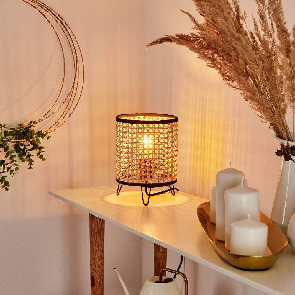 Lampe de table Jonas Noir, 1 lumière main product photo