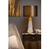 Lampe de table Lucide VELVET Gris, Laiton, 1 lumière