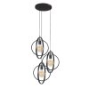 Suspension Mirandola  Gris, 3 lumières