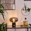 Lampe de table Maoro Gris, Laiton, Noir, 1 lumière