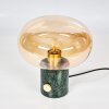 Lampe de table Maoro Vert, Laiton, 1 lumière