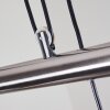 Suspension Warga LED Nickel mat, 4 lumières