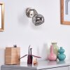 Applique murale Warga LED Nickel mat, 1 lumière