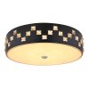 Plafonnier Globo ABELIA LED Noir, 1 lumière