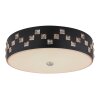 Plafonnier Globo ABELIA LED Noir, 1 lumière