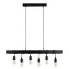 Suspension Eglo TOWNSHEND Noir, 6 lumières