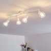 Plafonnier Baripada Blanc, 4 lumières