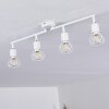 Plafonnier Baripada Blanc, 4 lumières