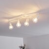 Plafonnier Baripada Blanc, 4 lumières