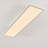 Plafonnier Salmi LED Blanc, 1 lumière, Télécommandes