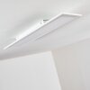 Plafonnier Salmi LED Blanc, 1 lumière, Télécommandes