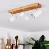 Plafonnier Zuoz Bois clair, 3 lumières