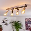 Plafonnier Tulla Nickel mat, 4 lumières