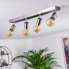 Plafonnier Tulla Nickel mat, 4 lumières