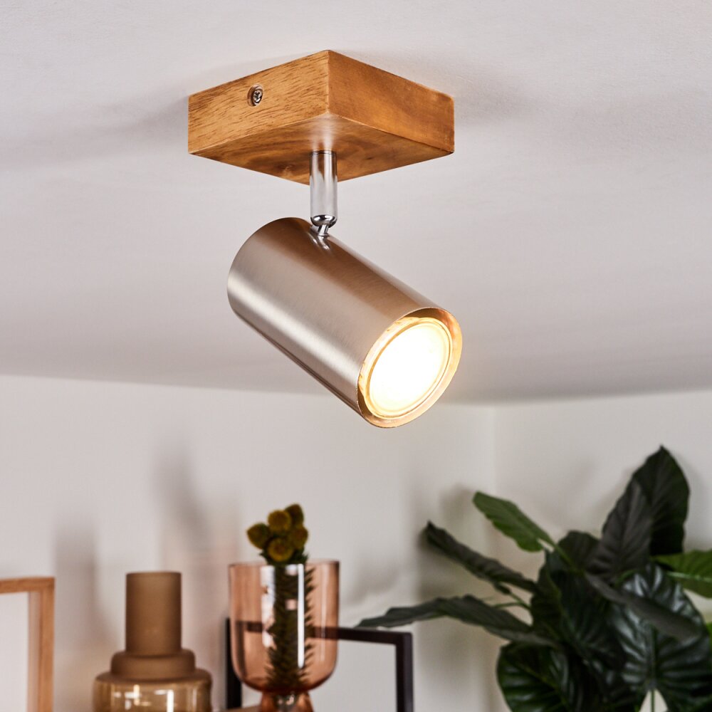 Plafonnier Zuoz Bois clair, 1 lumière main product photo