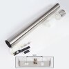Borne lumineuse Leon LED Nickel mat, 1 lumière