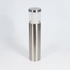 Borne lumineuse Leon LED Nickel mat, 1 lumière