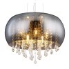 Suspension Globo KALLA Chrome, 5 lumières