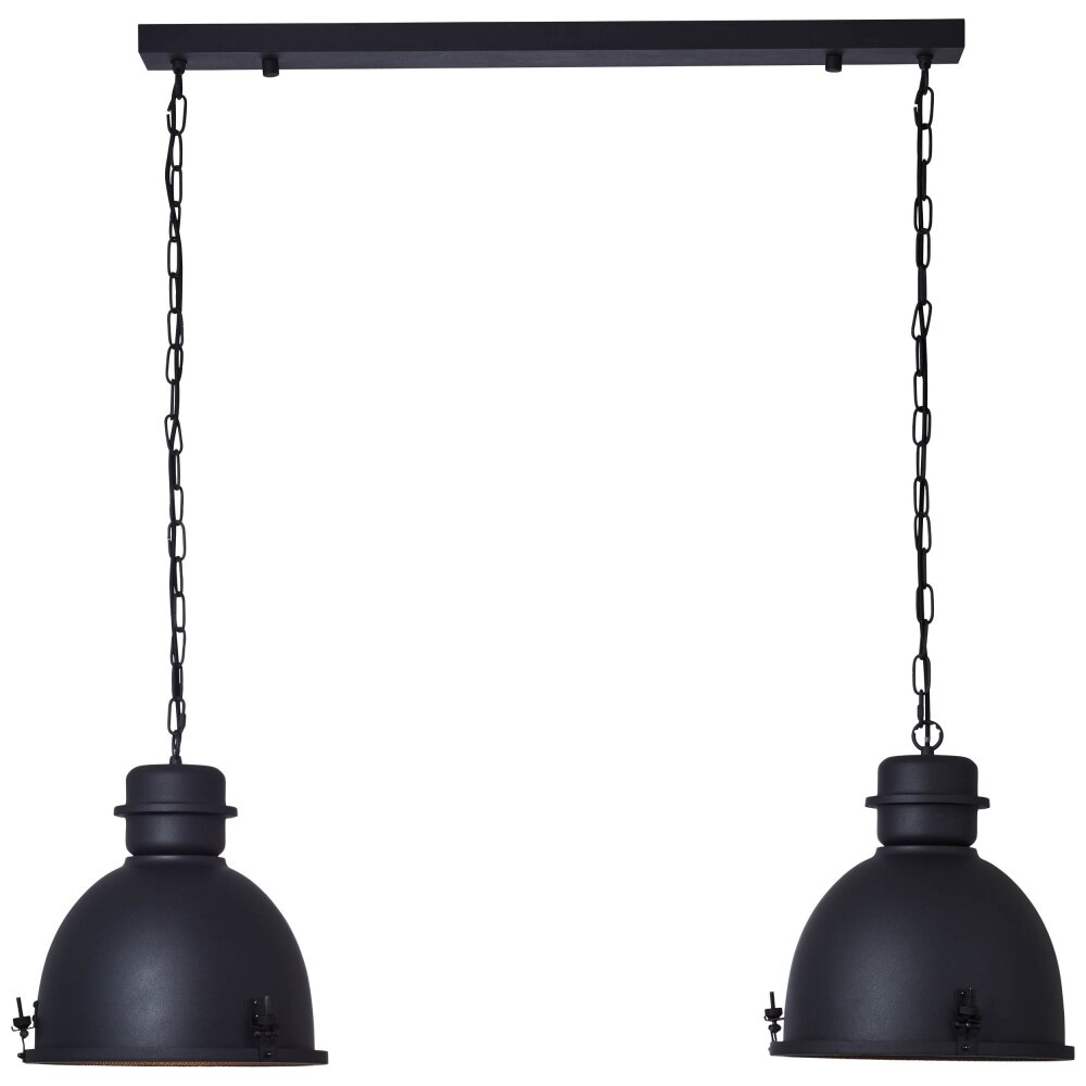 Suspension Brilliant Kiki Noir, 2 lumières main product photo