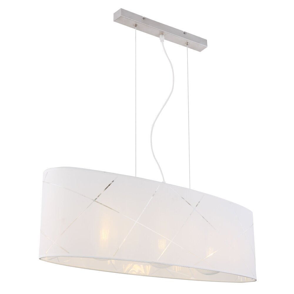 Suspension Globo NEMMO Argenté, 3 lumières main product photo