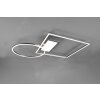 Plafonnier Trio Downey LED Nickel mat, 1 lumière, Télécommandes
