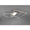 Plafonnier Trio Downey LED Nickel mat, 1 lumière, Télécommandes