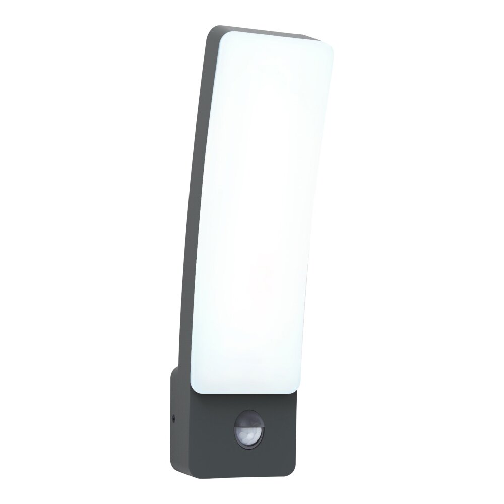 Applique murale d'extérieur Lutec KIRA LED Anthracite, 1 lumière, Détecteur de mouvement main product photo