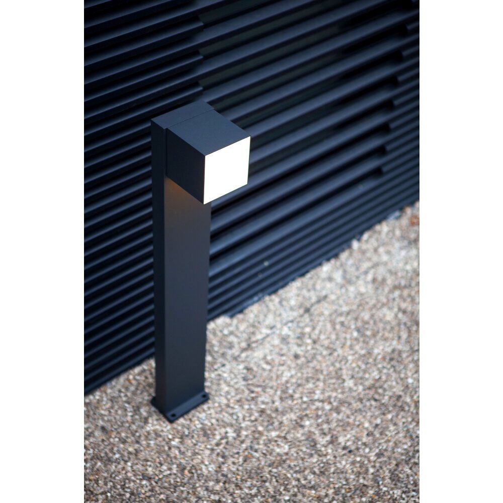 Borne lumineuse Lutec CUBA LED Noir, 1 lumière main product photo