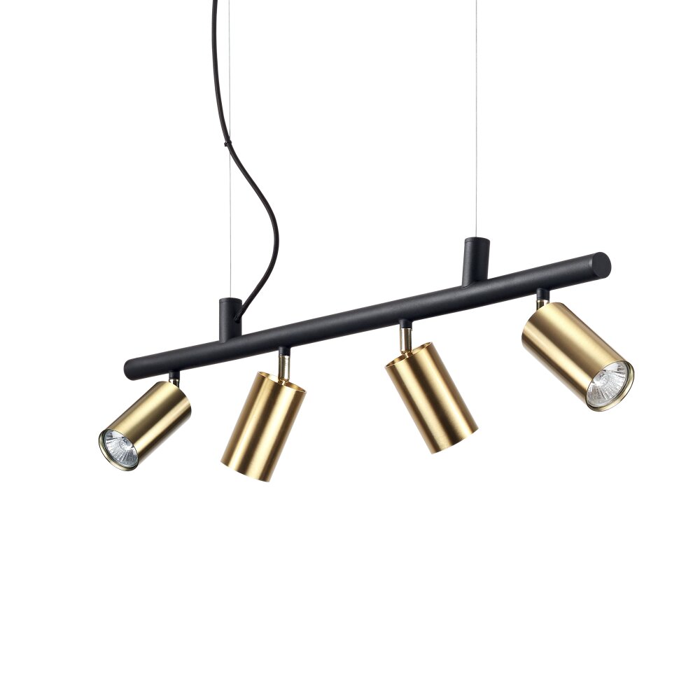 Suspension Ideallux DYNAMITE Noir, 4 lumières main product photo