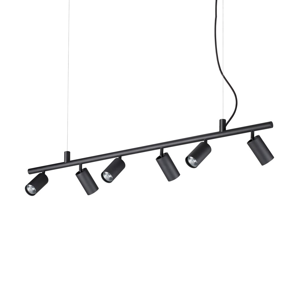 Suspension Ideallux DYNAMITE Noir, 6 lumières main product photo