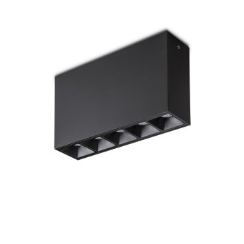 Plafonnier Ideallux LIKA LED Noir, 1 lumière Plafonnier Ideallux LIKA LED Noir, 1 lumière