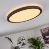 Panneau LED Boyero Noir, 1 lumière