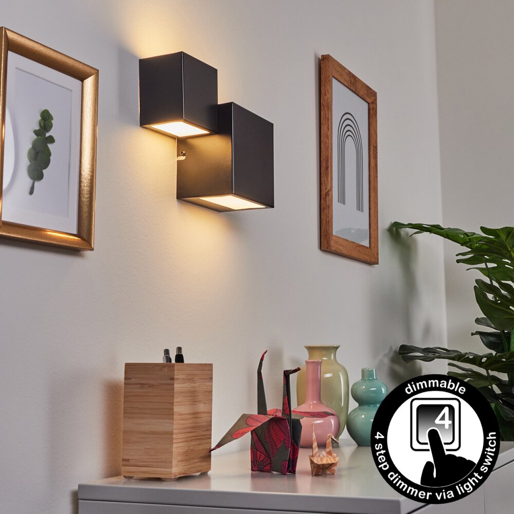 Applique murale Sumina LED Noir, 1 lumière main product photo