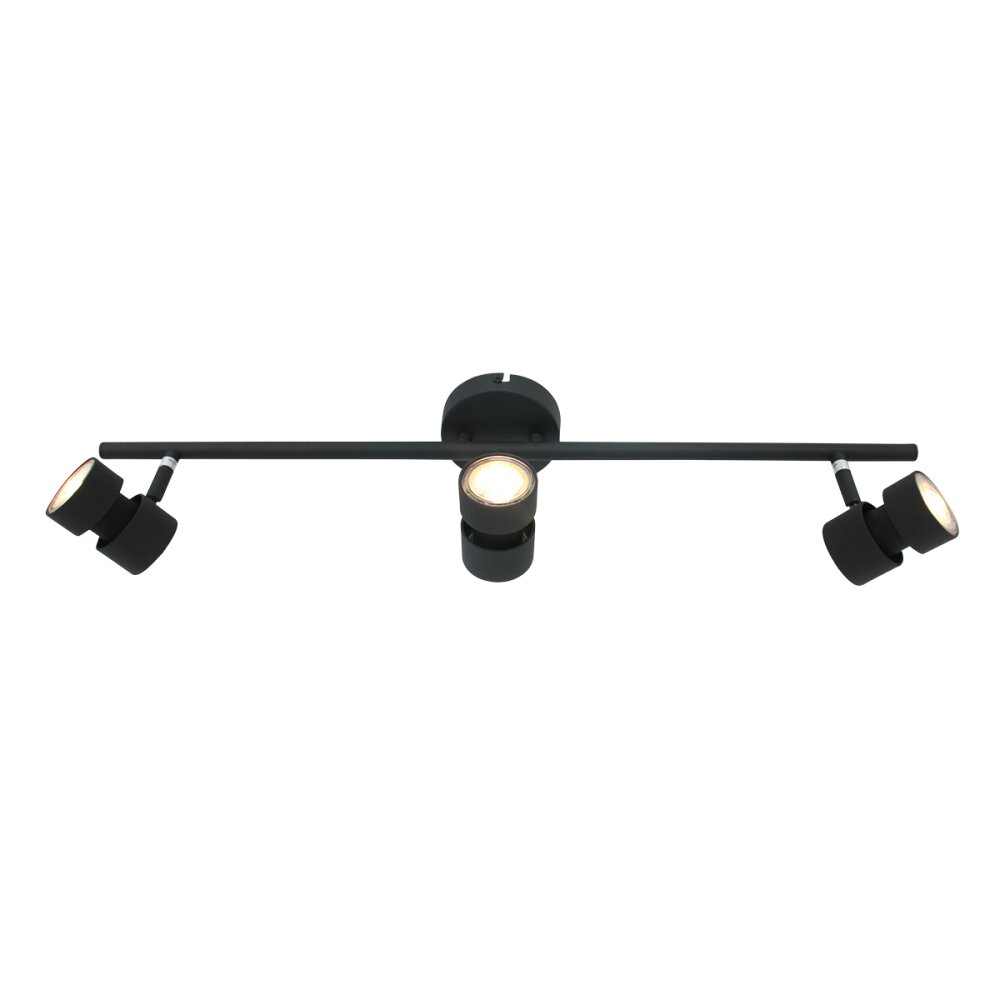 Plafonnier Steinhauer Natasja LED Noir, 3 lumières main product photo