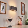 Applique murale Mosambik LED Noir, Blanc, 1 lumière