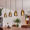Suspension Alvares Chrome, 4 lumières