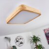 Panneau LED Batamoto Bois clair, Blanc, 2 lumières, Télécommandes, Changeur de couleurs