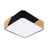 Plafonniers Eglo GRIMALDINO Bois clair, Noir, 2 lumières