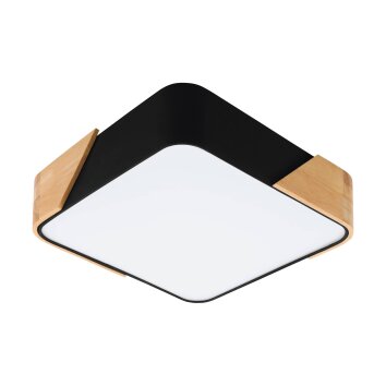 Plafonniers Eglo GRIMALDINO Bois clair, Noir, 2 lumières