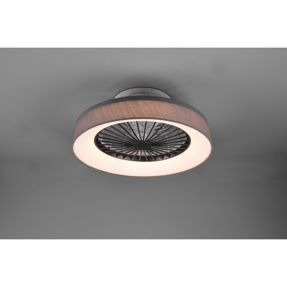 Ventilateur de plafond Reality Farsund LED Gris, 1 lumière, Télécommandes main product photo