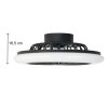 Ventilateur de plafond Reality Stralsund LED Noir, 1 lumière, Télécommandes