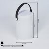 Lampe à poser Chilar LED Noir, Blanc, 1 lumière, Télécommandes, Changeur de couleurs