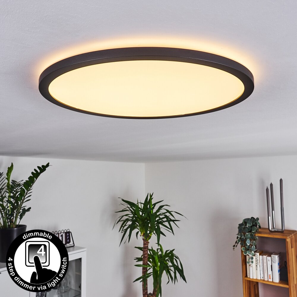 Plafonnier Boyero LED Noir, 1 lumière main product photo