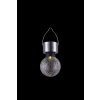 lampe solaire Globo LED Acier inoxydable, 1 lumière, Changeur de couleurs