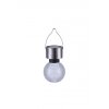 lampe solaire Globo LED Acier inoxydable, 1 lumière, Changeur de couleurs