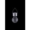 lampe solaire Globo LED Acier inoxydable, 1 lumière, Changeur de couleurs